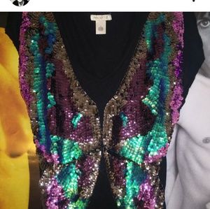 Sequin Butterfly Top